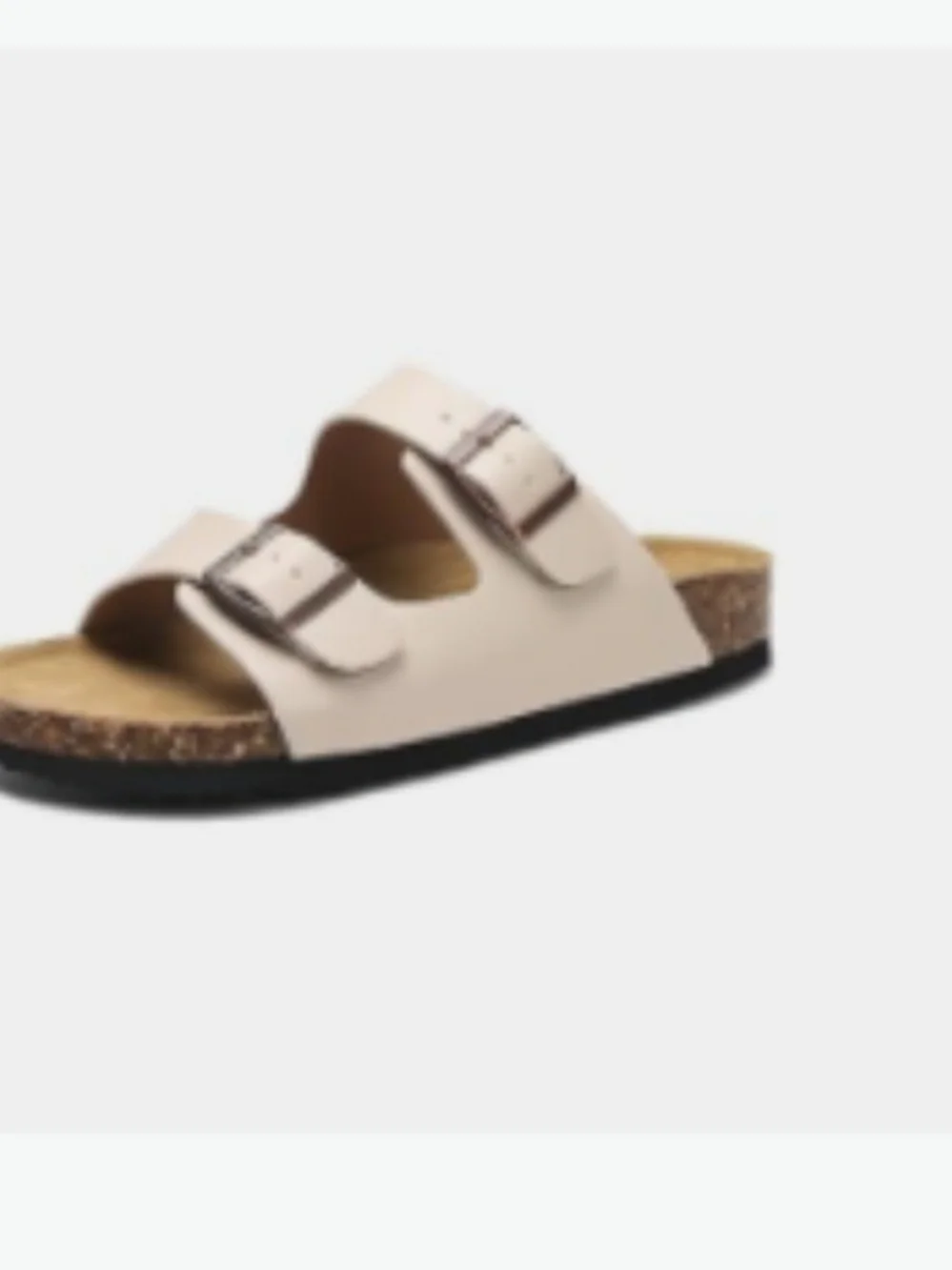 Double-Buckle Woman Slide Sandals - Picture 1 of 5